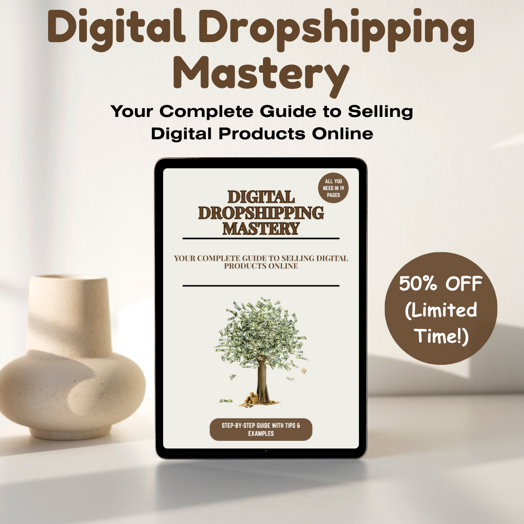 Digital Dropshipping ebook – concise guide to launching your online business successfully.